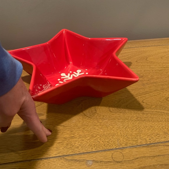 Snowflake Star Shaped Bowl, Excellent Condition, Perfect For Holidays - Picture 16 of 16